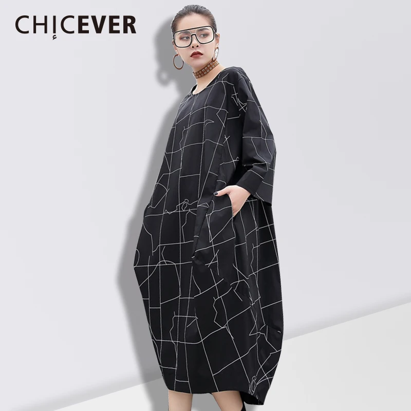 CHICEVER 2019 Summer Plaid Women Dress Female Long Sleeve Print Pullovers Black Women's Dresses Of The Big Size Clothes Fashion
CHICEVER 2019 Summer Plaid Women Dress Female Long Sleeve Print Pullovers Black Women's Dresses Of The Big Size Clothes Fashion