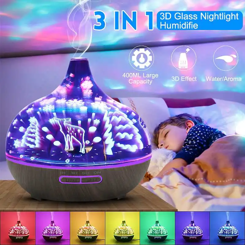 3D Deer for Aroma Diffuser Ultrasonic Air Humidifier for Home 7 Color Remote Essential Oil Diffuser Lamp with Changing LED Light
3D Deer for Aroma Diffuser Ultrasonic Air Humidifier for Home 7 Color Remote Essential Oil Diffuser Lamp with Changing LED Light