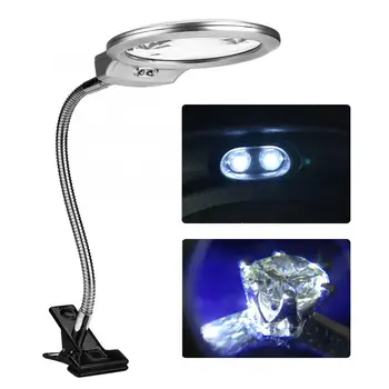 Pro 2.5X 5X Desk Clip Reading Clamp Flexible Magnifier Adjustable LED Magnifying Glass Jewelry Watch Repair Tool for Jeweler c
Pro 2.5X 5X Desk Clip Reading Clamp Flexible Magnifier Adjustable LED Magnifying Glass Jewelry Watch Repair Tool for Jeweler c