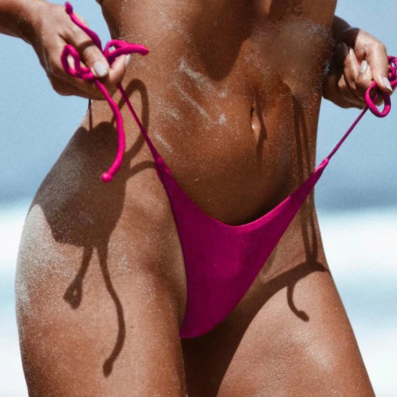 Sexy Women Briefs Lace-up Solid Color Swimwear Bikini Briefs Bottom Swimming Trunks
Sexy Women Briefs Lace-up Solid Color Swimwear Bikini Briefs Bottom Swimming Trunks