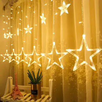 1X2.5M Curtain LED String Light Fairy Icicle Star Christmas Garland Wedding Party Window Outdoor Decoration Light
1X2.5M Curtain LED String Light Fairy Icicle Star Christmas Garland Wedding Party Window Outdoor Decoration Light