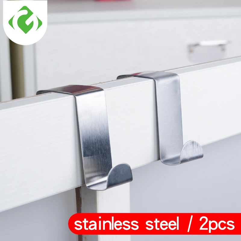 GUANYAO 2pcs Stainless Steel Door Hanger Rack Metal Kitchen Cabinet Board Hanging Hooks Behind Door Clothes Bag Storage Hooks
GUANYAO 2pcs Stainless Steel Door Hanger Rack Metal Kitchen Cabinet Board Hanging Hooks Behind Door Clothes Bag Storage Hooks