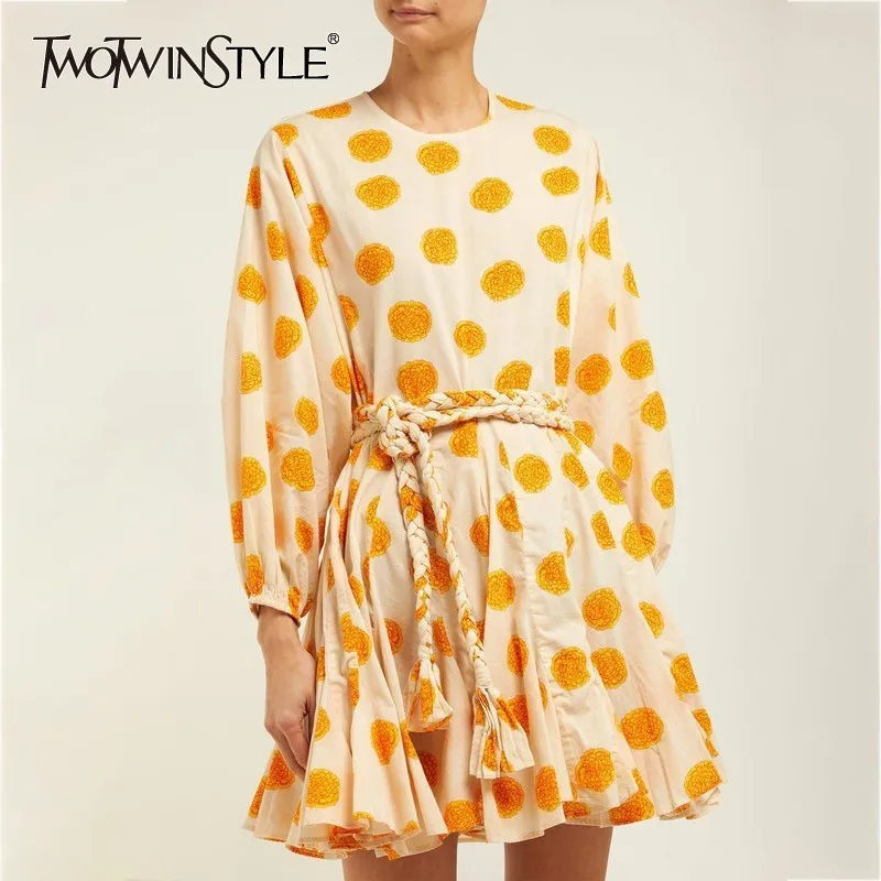 GALCAUR Polka Dot Print Beach Dress For Women O Neck High Waist Bandage Long Sleeve Mini Dresses Female 2019 Casual Fashion
GALCAUR Polka Dot Print Beach Dress For Women O Neck High Waist Bandage Long Sleeve Mini Dresses Female 2019 Casual Fashion