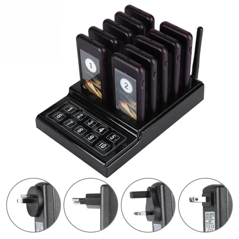 Restaurant Wireless Pager System 10-channel Guest Paging System Waiter Calling System 1KM Connection Distance Coaster Pager Call
Restaurant Wireless Pager System 10-channel Guest Paging System Waiter Calling System 1KM Connection Distance Coaster Pager Call
