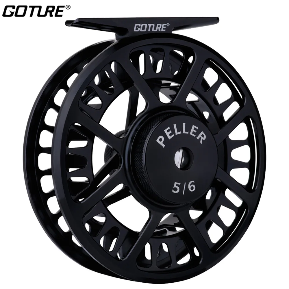 Goture PELLER Large Arbor Fly Fishing Reel 5/6 7/8 WT CNC-machined Aluminum Alloy Fly Reel Left/Right Carp Fly Fishing Wheel
Goture PELLER Large Arbor Fly Fishing Reel 5/6 7/8 WT CNC-machined Aluminum Alloy Fly Reel Left/Right Carp Fly Fishing Wheel