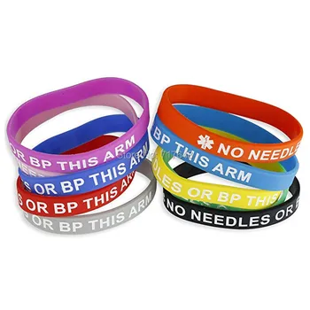 100pcs No Needles Or Blood Pressure Medical Identification wristband silicone bracelets free shipping by epacket A
100pcs No Needles Or Blood Pressure Medical Identification wristband silicone bracelets free shipping by epacket A