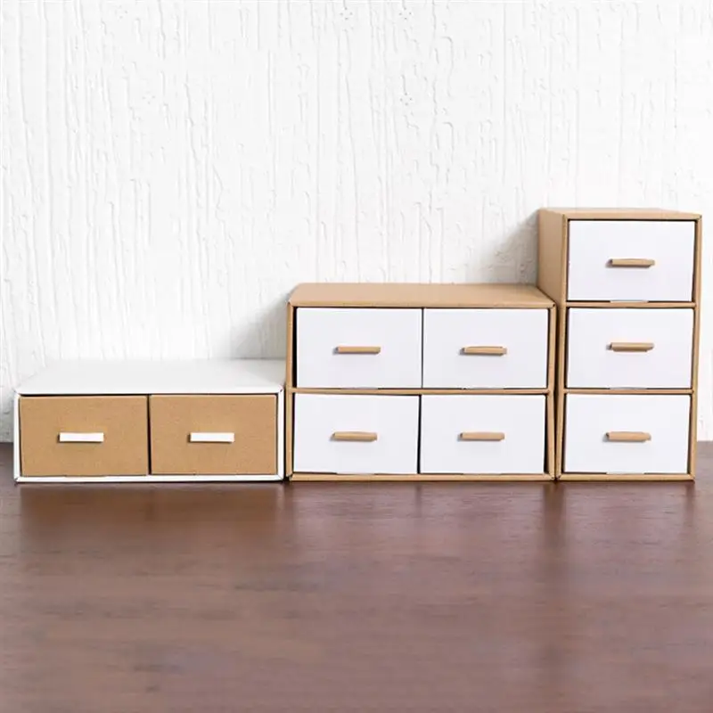 Kraft Paper Desktop Storage Box Multi-deck Drawer Type Container Document Holder Multifunction Organizer
Kraft Paper Desktop Storage Box Multi-deck Drawer Type Container Document Holder Multifunction Organizer