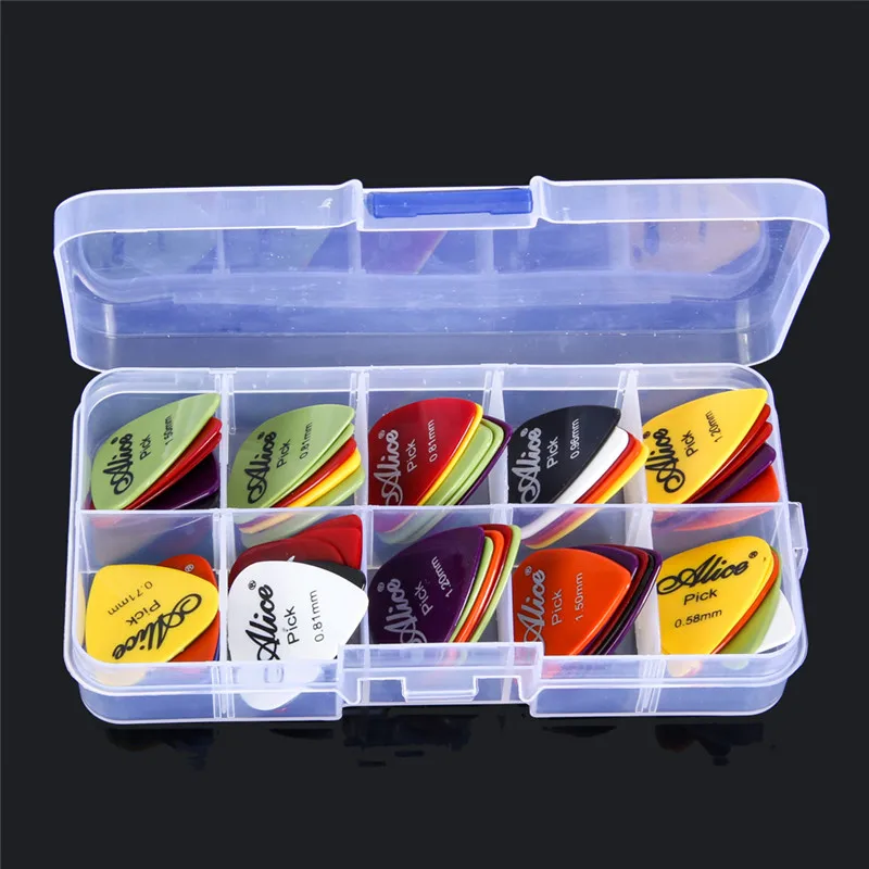 50pcs/set Hot Electric Guitar Pick Acoustic Music Picks Plectrum 0.58/0.71/0.81/0.96/1.20/1.50mm Thickness Guitar Accessories
50pcs/set Hot Electric Guitar Pick Acoustic Music Picks Plectrum 0.58/0.71/0.81/0.96/1.20/1.50mm Thickness Guitar Accessories