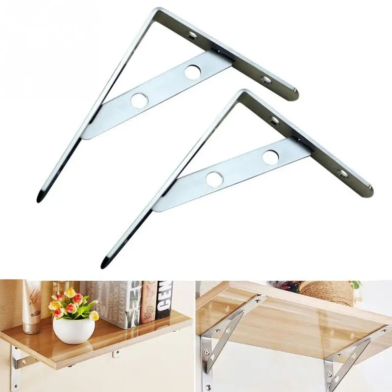 2Pcs Stainless Steel Triangle Bracket Board Rack Holder Wall Mounted Thicken Home DIY Partition Holder Stand #027
2Pcs Stainless Steel Triangle Bracket Board Rack Holder Wall Mounted Thicken Home DIY Partition Holder Stand #027