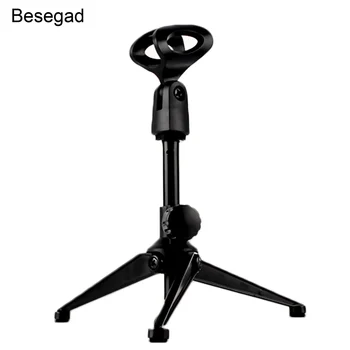 Besegad Adjustable Foldable Desktop Microphone Tripod Stand Holder Mount Shock with Mic Clip for Lectures Podcasts TV Station
Besegad Adjustable Foldable Desktop Microphone Tripod Stand Holder Mount Shock with Mic Clip for Lectures Podcasts TV Station