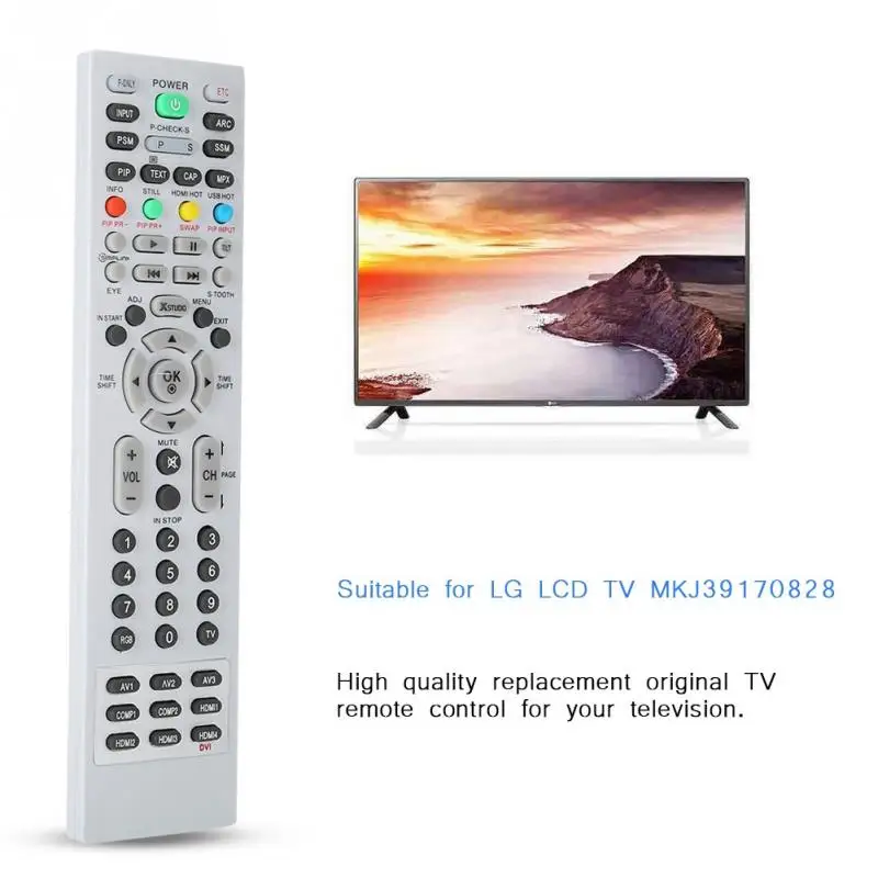 Grey Replacement Service HD Smart TV Remote Control For LG LCD TV MKJ39170828 433mhz Remote Control
Grey Replacement Service HD Smart TV Remote Control For LG LCD TV MKJ39170828 433mhz Remote Control