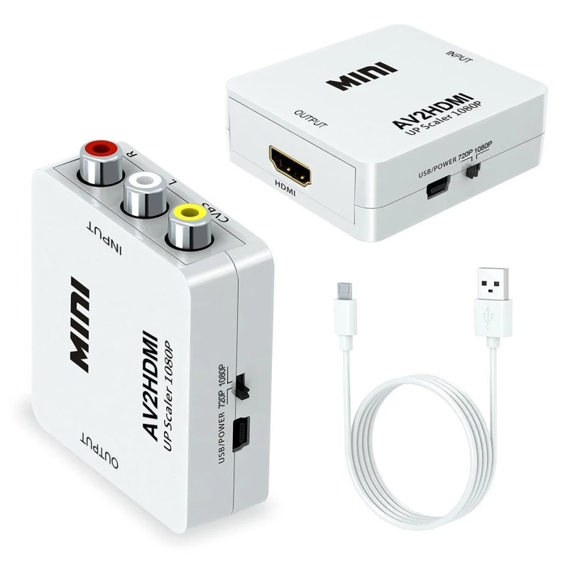 NEW Arrival HDMI to AV Scaler Adapter HD Video Converter Box HDMI to RCA AV/CVSB L/R Video 1080P HDMI2AV Support NTSC PAL
NEW Arrival HDMI to AV Scaler Adapter HD Video Converter Box HDMI to RCA AV/CVSB L/R Video 1080P HDMI2AV Support NTSC PAL