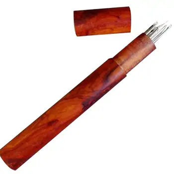 Wood Sewing Needle Storage Box Tube Knitting Craft Crochet Tool Container Wood Hand Embroidery Mending Housing Case 
Wood Sewing Needle Storage Box Tube Knitting Craft Crochet Tool Container Wood Hand Embroidery Mending Housing Case