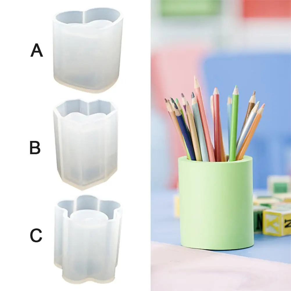 Silicone Mold Pen Holder Container Storage DIY Epoxy Resin Flower Heart Shape Crafts Desk Decoration Jewelry Making Molds
Silicone Mold Pen Holder Container Storage DIY Epoxy Resin Flower Heart Shape Crafts Desk Decoration Jewelry Making Molds
