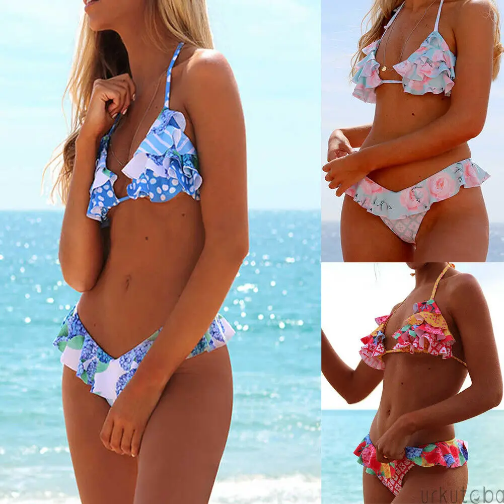 2019 New Style Fashion Hot Women's Padded Push-up Bikini Set Ruffles Swimsuit Print Bathing Suit Swimwear Beachwear
2019 New Style Fashion Hot Women's Padded Push-up Bikini Set Ruffles Swimsuit Print Bathing Suit Swimwear Beachwear