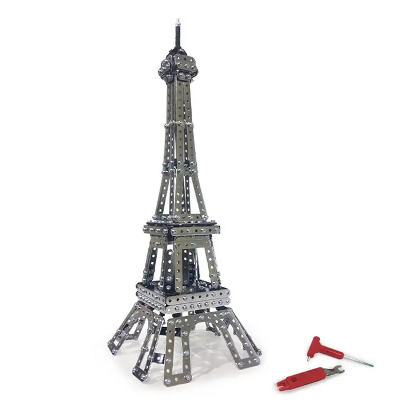 791PCS/set DIY Stainless Steel Tower Model Assembly Toy Handmade Paris Tower Blocks The Best Gift For Friend
791PCS/set DIY Stainless Steel Tower Model Assembly Toy Handmade Paris Tower Blocks The Best Gift For Friend