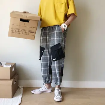 Spring New Plaid Pants Men Fashion Retro Straight Casual Trousers Man Streetwear Trend Wild Hip Hop Loose Joggers Sweatpants
Spring New Plaid Pants Men Fashion Retro Straight Casual Trousers Man Streetwear Trend Wild Hip Hop Loose Joggers Sweatpants