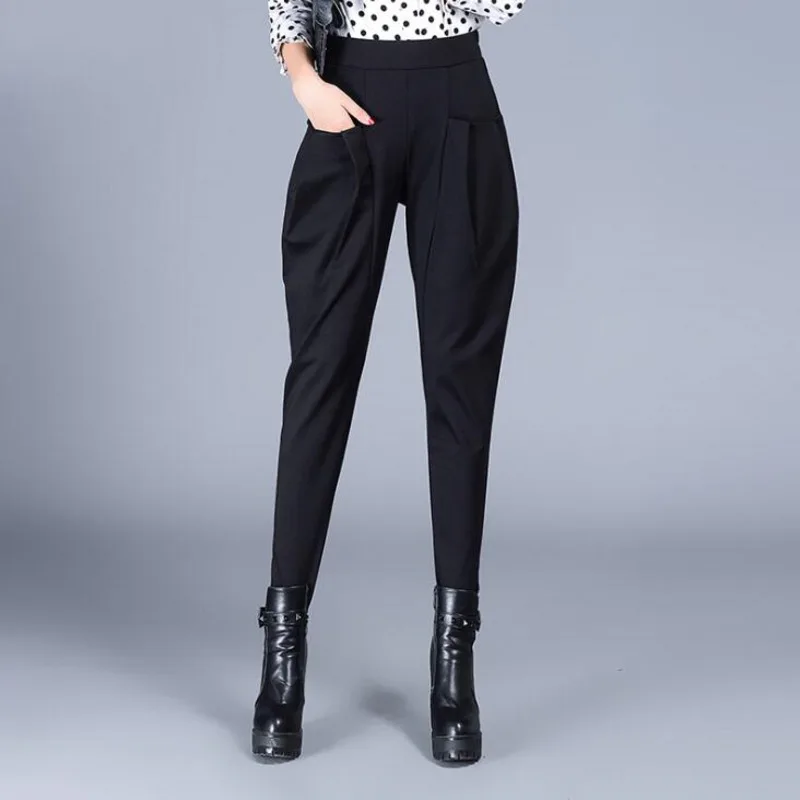 #1902 2019 Black Sarouel Large Harem Pants Women Fashion Elastic Waist Loose Plus Size Feminino Baggy Pants Ladies Elegant 4XL
#1902 2019 Black Sarouel Large Harem Pants Women Fashion Elastic Waist Loose Plus Size Feminino Baggy Pants Ladies Elegant 4XL