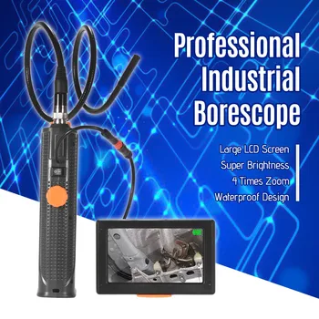 Industrial Borescope Endoscope Inspection Camera Waterproof 4.3 Inch LCD Screen 4X Zoom 8.5mm Diameter Pipe 6 LED Lights
Industrial Borescope Endoscope Inspection Camera Waterproof 4.3 Inch LCD Screen 4X Zoom 8.5mm Diameter Pipe 6 LED Lights