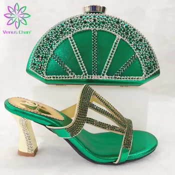 Big Heel Italian Shoes and Bag Sets Decorated With Colorful Crystal Lemon Green Match With All Dresses Hot Selling E93-31
Big Heel Italian Shoes and Bag Sets Decorated With Colorful Crystal Lemon Green Match With All Dresses Hot Selling E93-31
