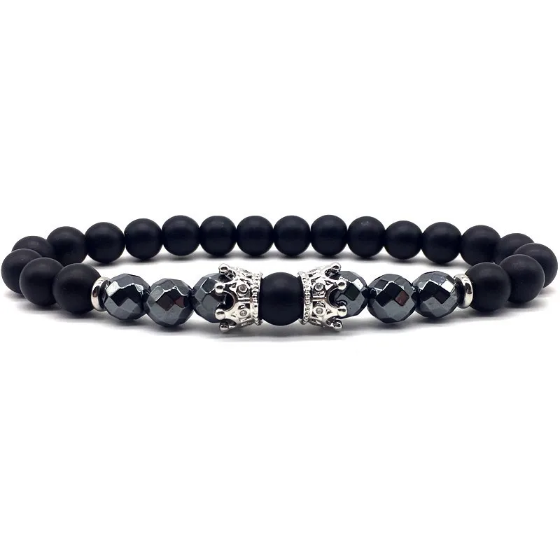2019 New Couple Crown Men Women Bracelet 8mm Stone Beads 4colors Distance Charm Bracelet For Men Women Party Jewelry Gift
2019 New Couple Crown Men Women Bracelet 8mm Stone Beads 4colors Distance Charm Bracelet For Men Women Party Jewelry Gift