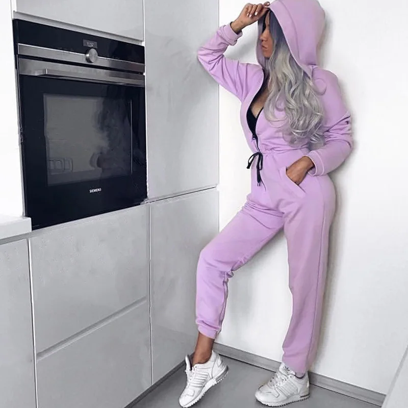 High-quality Casual Fitness Ladies Jumpsuits Autumn Winter Bandage Rompers Womens Jumpsuit Long Pants Hooded Bodysuit Overalls
High-quality Casual Fitness Ladies Jumpsuits Autumn Winter Bandage Rompers Womens Jumpsuit Long Pants Hooded Bodysuit Overalls
