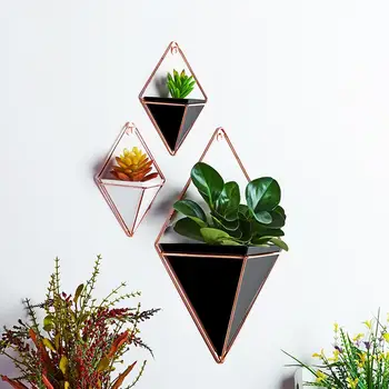 AsyPets Small Flower Pot&Iron Plant Holder Set Indoor Hanging Planter Geometric Vase Wall Decor Container Succulents Plant Pot
AsyPets Small Flower Pot&Iron Plant Holder Set Indoor Hanging Planter Geometric Vase Wall Decor Container Succulents Plant Pot
