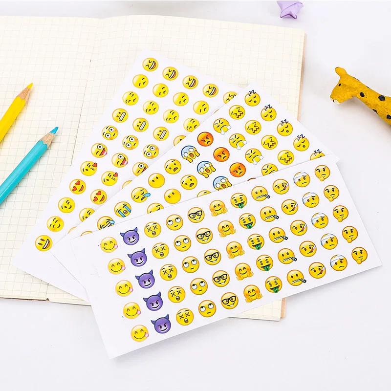 12 Sheets(660Pcs) Smiley Face Diary Stickers DIY Kawaii Scrapbooking Mini Stationery Sticker Office School Supplies
12 Sheets(660Pcs) Smiley Face Diary Stickers DIY Kawaii Scrapbooking Mini Stationery Sticker Office School Supplies