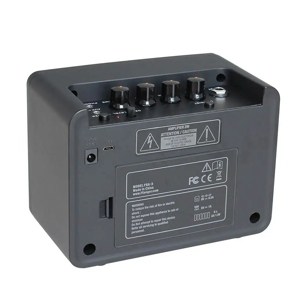 LEORY FGA-3 CH2.0 Mini Portable Amplifier Bluetooth Guitar Amplifier Speaker 3W USB DC9V Home AMP 166x124x98mm
LEORY FGA-3 CH2.0 Mini Portable Amplifier Bluetooth Guitar Amplifier Speaker 3W USB DC9V Home AMP 166x124x98mm