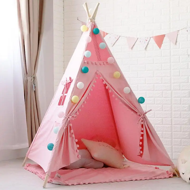 Camping Tent Home For Kid Indoor Children's Tent Game House Packing White Wool Ball Decoration Tent Indoor Playroom
Camping Tent Home For Kid Indoor Children's Tent Game House Packing White Wool Ball Decoration Tent Indoor Playroom