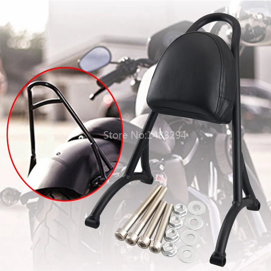 Black Passenger Sissy Bar Backrest Pad Short Fit For Harley Sportster XL883 1200 1985-2019 Series Models
Black Passenger Sissy Bar Backrest Pad Short Fit For Harley Sportster XL883 1200 1985-2019 Series Models
