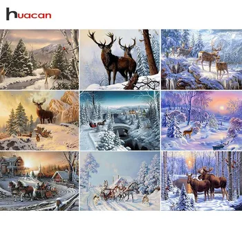 Huacan Diamond Embroidery Winter Landscape DIY Cross Stitch Diamond Painting Animals Rhinestone Square Full Drill Mosaic
Huacan Diamond Embroidery Winter Landscape DIY Cross Stitch Diamond Painting Animals Rhinestone Square Full Drill Mosaic