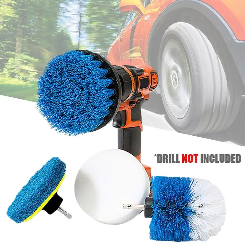 4pcs/set Automotive Drill Brush Car Wash Kit Spinning Brush Heavy Duty Scrubbing Cleaning Brush Sponge Set Auto Car Cleaning
4pcs/set Automotive Drill Brush Car Wash Kit Spinning Brush Heavy Duty Scrubbing Cleaning Brush Sponge Set Auto Car Cleaning