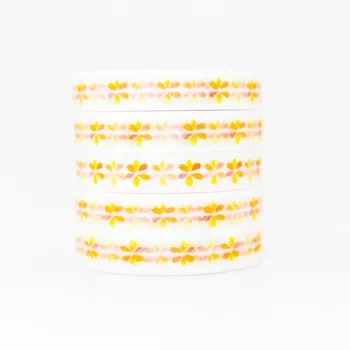 Yellow Flowers Pattern Washi masking tape sticky color decorative tape set DIY decoration office stationery scrapbook 1PCS
Yellow Flowers Pattern Washi masking tape sticky color decorative tape set DIY decoration office stationery scrapbook 1PCS