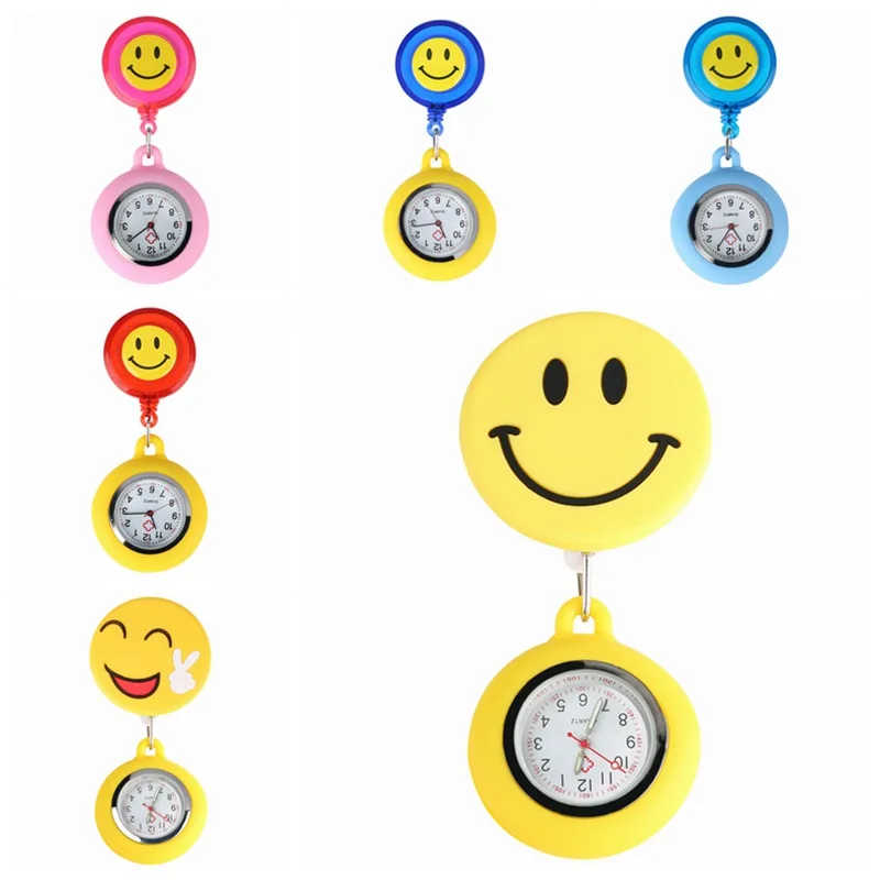 Top Lucky Cute Smiling Clip-on Fob Brooch Pendant Hanging Quartz Pocket Watch Adjustable Clock For Medical Doctor Nurse Watches
Top Lucky Cute Smiling Clip-on Fob Brooch Pendant Hanging Quartz Pocket Watch Adjustable Clock For Medical Doctor Nurse Watches