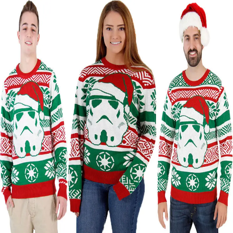 2018 Christmas Style Winter Pullover Sweater Unisex Women Mens Santa Printed Knitted Sweaters Casual Slim Fit Thick Sweaters
2018 Christmas Style Winter Pullover Sweater Unisex Women Mens Santa Printed Knitted Sweaters Casual Slim Fit Thick Sweaters