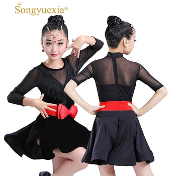SONGYUEXIA New Pattern Children Lading Dance Skirt Long Sleeve dance dress for girls black grenadine dress with belt
SONGYUEXIA New Pattern Children Lading Dance Skirt Long Sleeve dance dress for girls black grenadine dress with belt