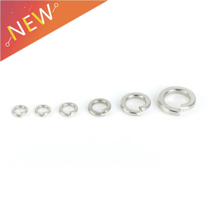50pcs Elastic Gasket M3 M4 M5 M6 M8 M10 304 Stainless Steel Spring Washer Split Lock Washers
50pcs Elastic Gasket M3 M4 M5 M6 M8 M10 304 Stainless Steel Spring Washer Split Lock Washers