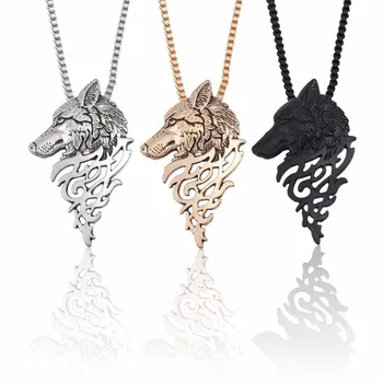 Punk Animal Necklace For Men Steampunk Wolf Head Skeleton Pendant Hip Hop Hollow Rune Necklaces&Pendants Christmas Xmas Jewelry
Punk Animal Necklace For Men Steampunk Wolf Head Skeleton Pendant Hip Hop Hollow Rune Necklaces&Pendants Christmas Xmas Jewelry