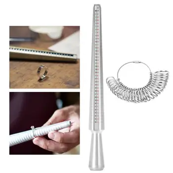 Jewelry Measuring Tool Set UK Size 1pc Ring Mandrel Stick +1Finger Gauge Ring Sizer Kit Jewelry Making Tools for Jeweler 1-33mm
Jewelry Measuring Tool Set UK Size 1pc Ring Mandrel Stick +1Finger Gauge Ring Sizer Kit Jewelry Making Tools for Jeweler 1-33mm