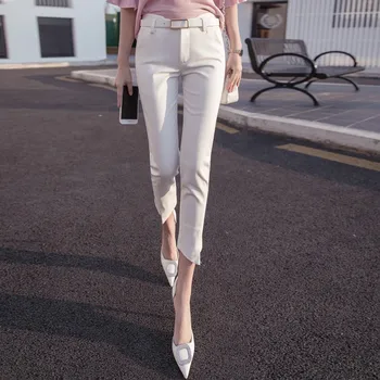 Spring Summer Casual PencilPants Women Elegant High Waist Office Lady Suit Pants Female Solid Color Trousers
Spring Summer Casual PencilPants Women Elegant High Waist Office Lady Suit Pants Female Solid Color Trousers
