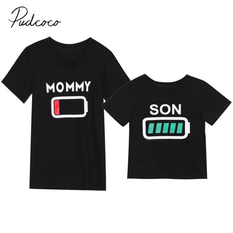 2019 Brand New Mommy Son Baby Kids Boys Matching Set Battery T-shirt Tops Outfits Family Casual Summer Short Sleeve Shirt Tops
2019 Brand New Mommy Son Baby Kids Boys Matching Set Battery T-shirt Tops Outfits Family Casual Summer Short Sleeve Shirt Tops