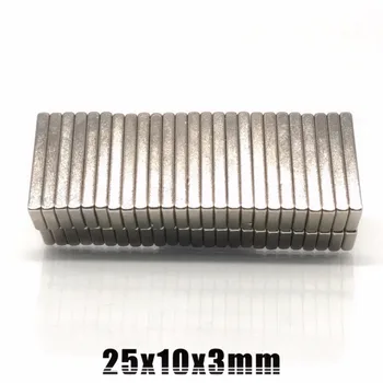 Magnetics 50PCS N35 Super Strong Block Cuboid Magnets Rare Earth Neodymium 25 x 10 x 3 mm 25*10*3 MM New
Magnetics 50PCS N35 Super Strong Block Cuboid Magnets Rare Earth Neodymium 25 x 10 x 3 mm 25*10*3 MM New
