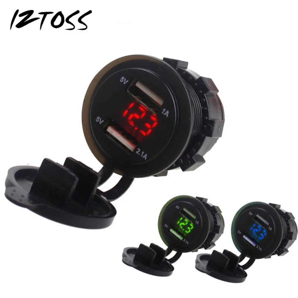 12V-24V Dual USB Cigarette Lighter For Motorcycle Car Cigarette Lighter Socket Charger+LED Digital Voltmeter Meter Monitor
12V-24V Dual USB Cigarette Lighter For Motorcycle Car Cigarette Lighter Socket Charger+LED Digital Voltmeter Meter Monitor