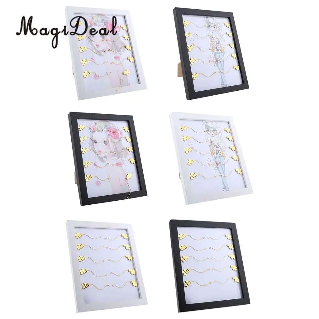 Kesoto MagiDeal 5 Pairs Wood Frame Eyelashes Display Tray Case Lashes Extensions Organizer Stand with Holder Strip
Kesoto MagiDeal 5 Pairs Wood Frame Eyelashes Display Tray Case Lashes Extensions Organizer Stand with Holder Strip