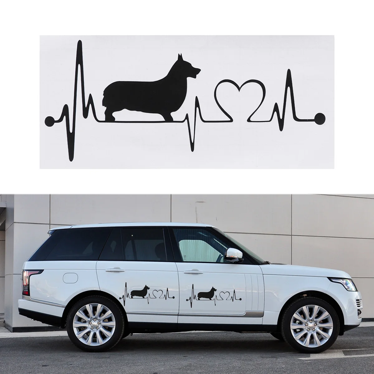1PC Cute Corgi Decals Love Heart ECG Car Bumper Stickers for Laptop Car Decoration
1PC Cute Corgi Decals Love Heart ECG Car Bumper Stickers for Laptop Car Decoration