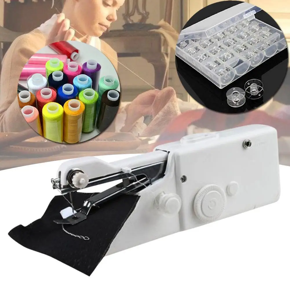 New Arrival 1 Set Mini Handheld Sewing Machine or 24 Spools Set thread Mixed Colors Sewing Polyester or 25pcs Empty Bobbins
New Arrival 1 Set Mini Handheld Sewing Machine or 24 Spools Set thread Mixed Colors Sewing Polyester or 25pcs Empty Bobbins