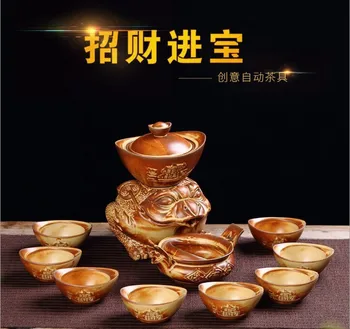 Golden Cicada Felicitous Wish Of Making Money Full Semi-automatic Tea Set Suit Coarse Lazy Pottery Defence Burn Gift Ceramics
Golden Cicada Felicitous Wish Of Making Money Full Semi-automatic Tea Set Suit Coarse Lazy Pottery Defence Burn Gift Ceramics
