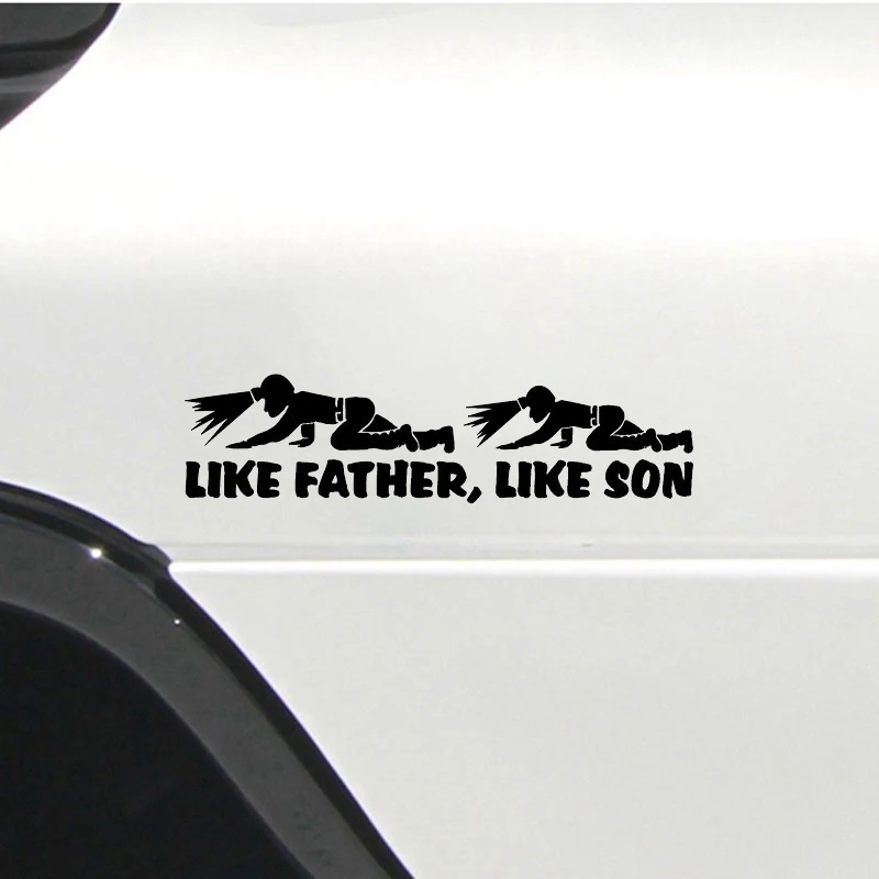 18*5cm One Decal Of Two Coal Miners Crawling Like Father Like Son Car Sticker Graphic Lovely Humour Vinyl Decals
18*5cm One Decal Of Two Coal Miners Crawling Like Father Like Son Car Sticker Graphic Lovely Humour Vinyl Decals