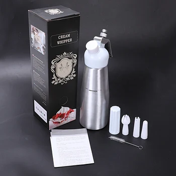 500Ml Cream Whipper Foamer Butter Dispenser Coffee Dessert Cake Essential Bake Tools High Grade Aluminum
500Ml Cream Whipper Foamer Butter Dispenser Coffee Dessert Cake Essential Bake Tools High Grade Aluminum